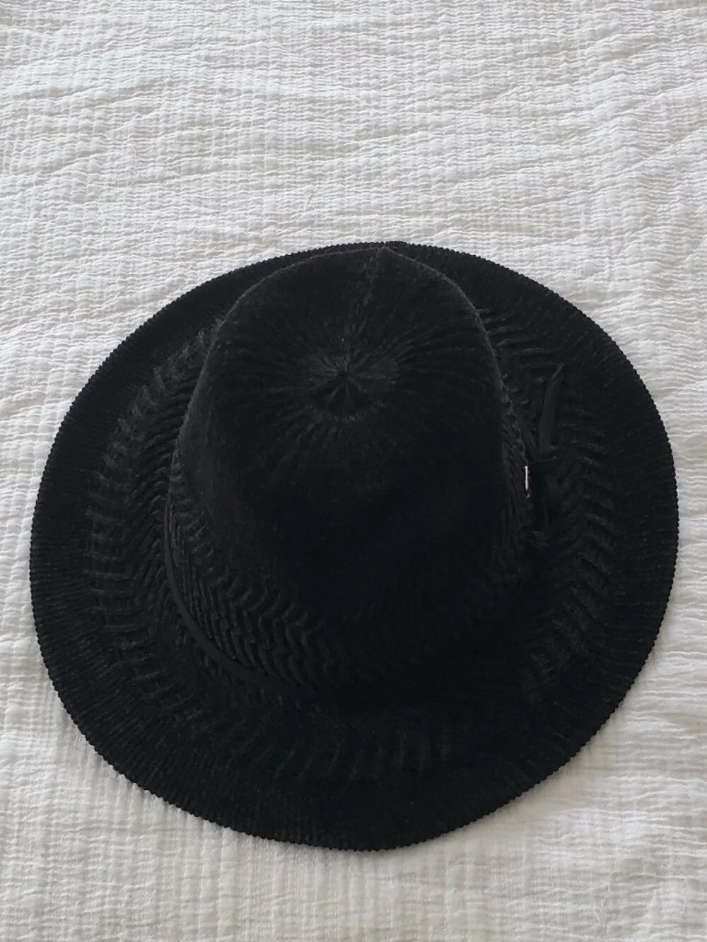 Anne Klein Soft Black Woven Hat